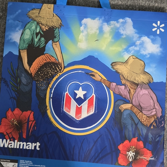 Walmart Limited edition Blue Reusable Tote Bag - Picture 2 of 6